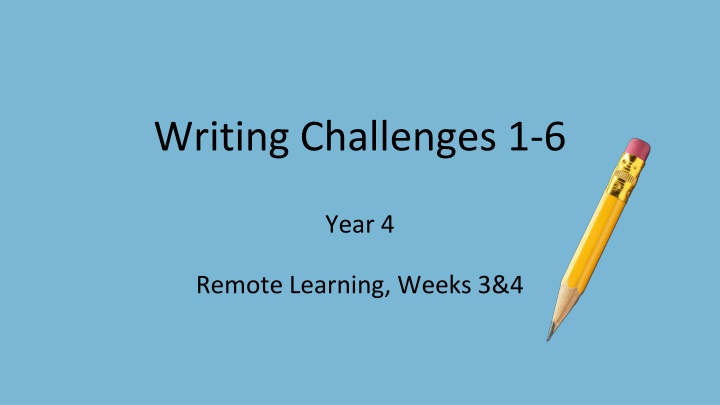 writing challenges 1 6