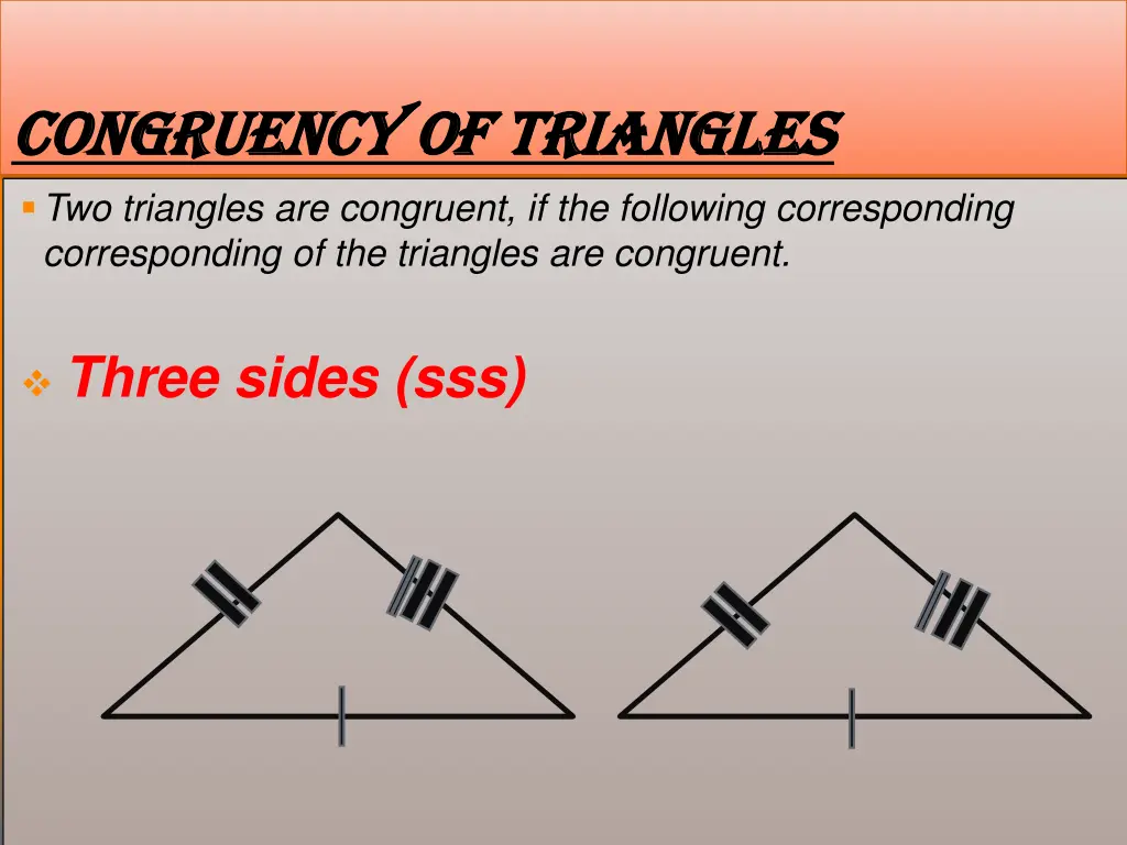 congruency of triangles congruency of triangles