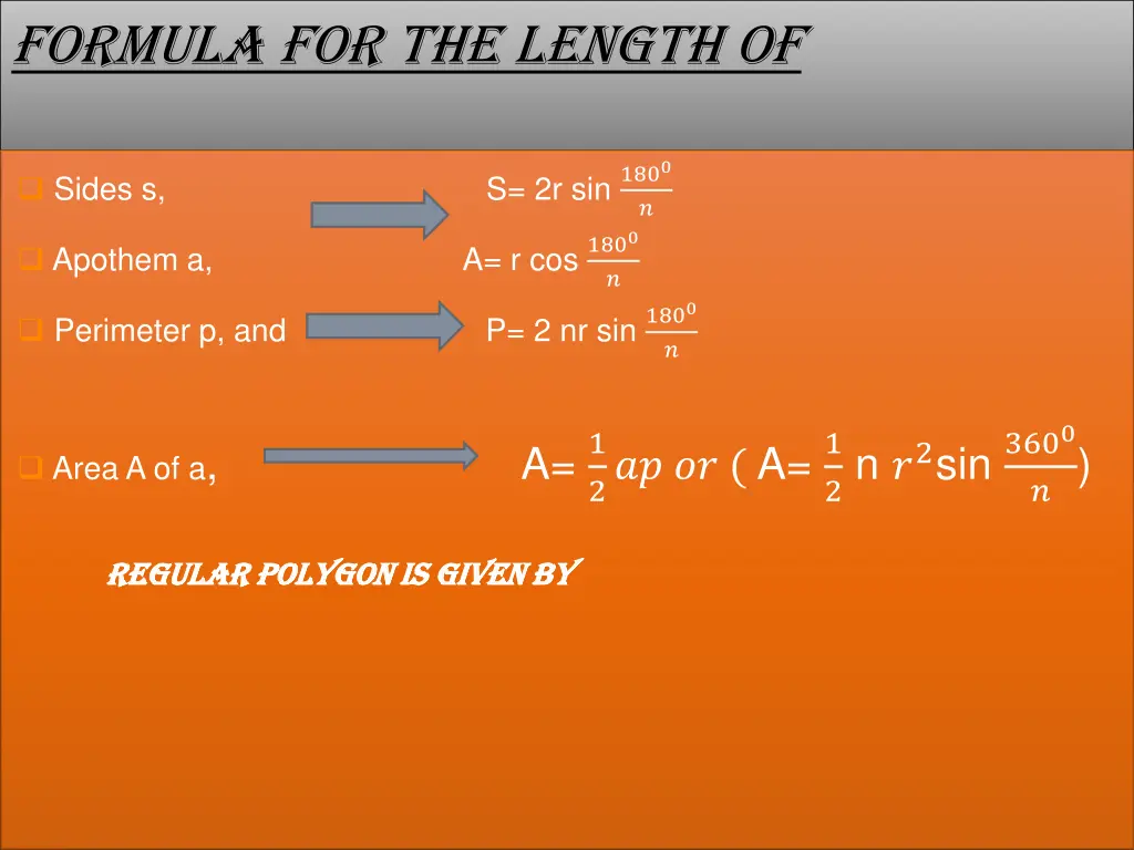 formula for the length of