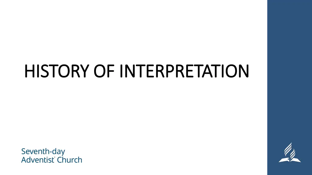 history of interpretation history