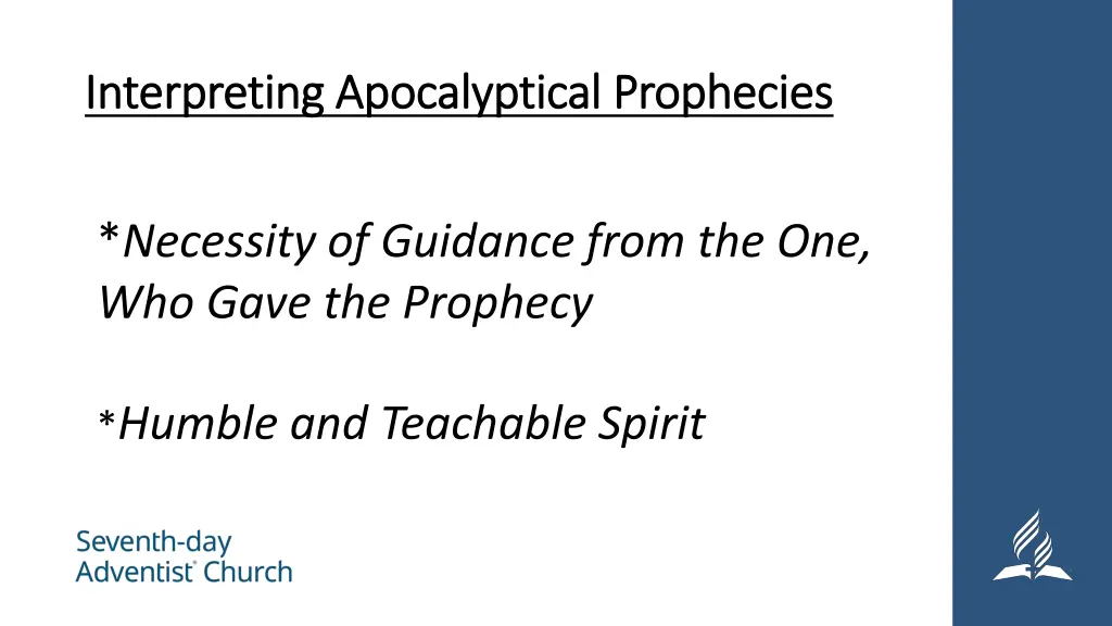 interpreting apocalyptical prophecies