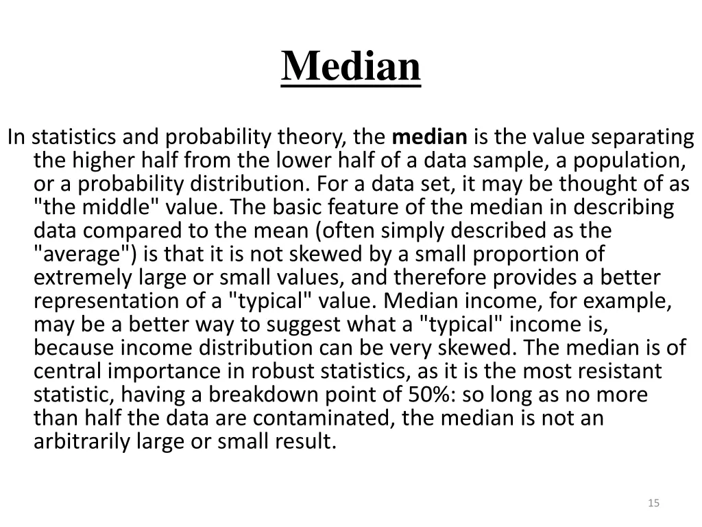 median