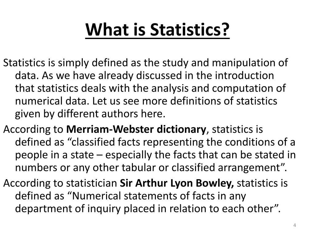 what is statistics