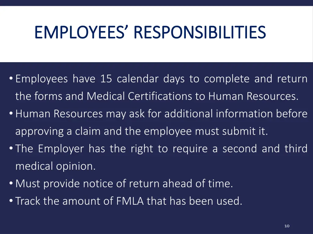 employees responsibilities employees