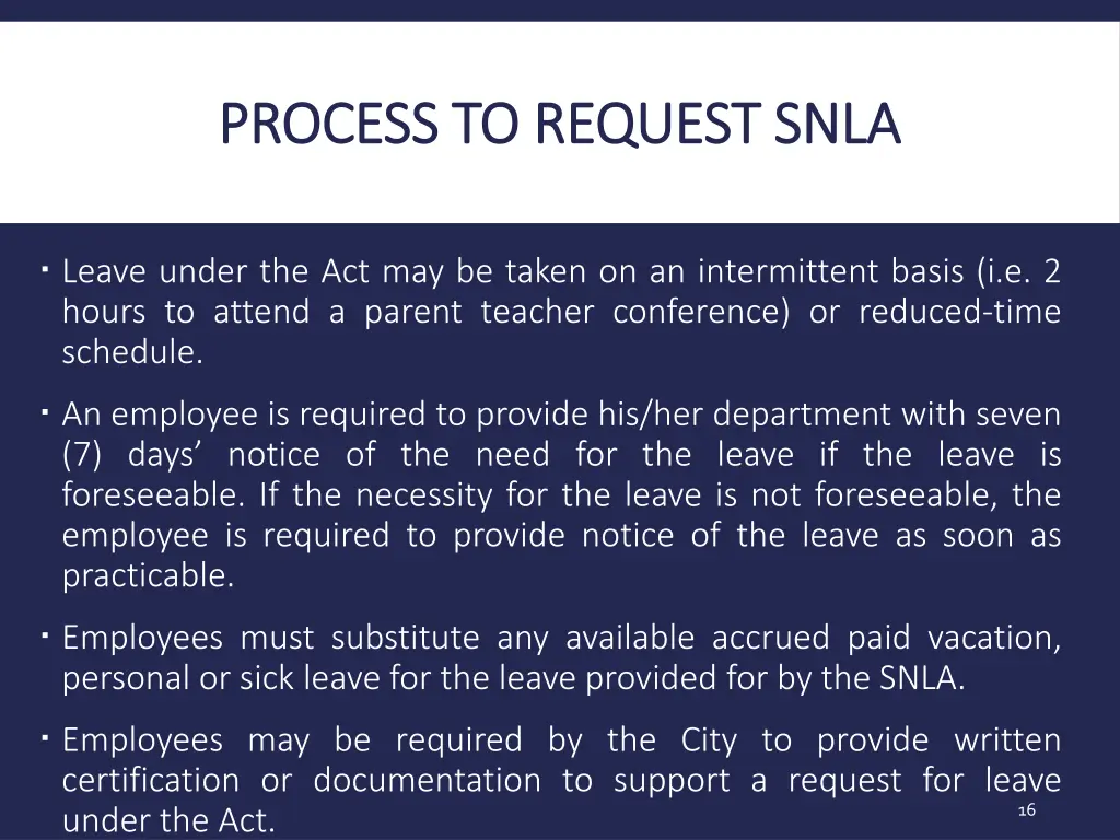 process to request snla process to request snla