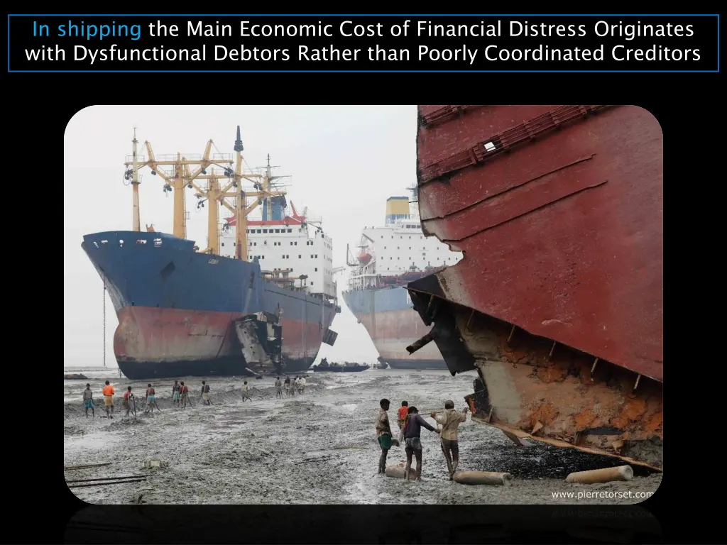 in shipping the main economic cost of financial