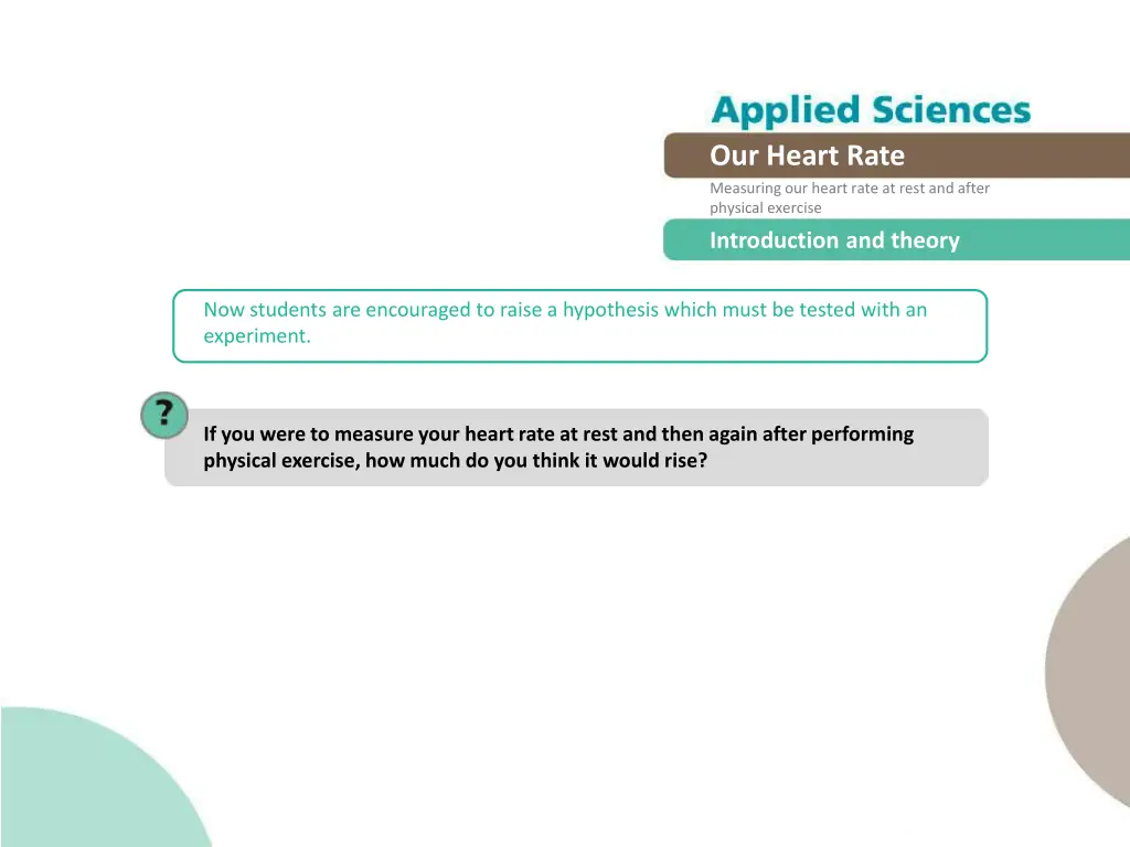 our heart rate measuring our heart rate at rest 4