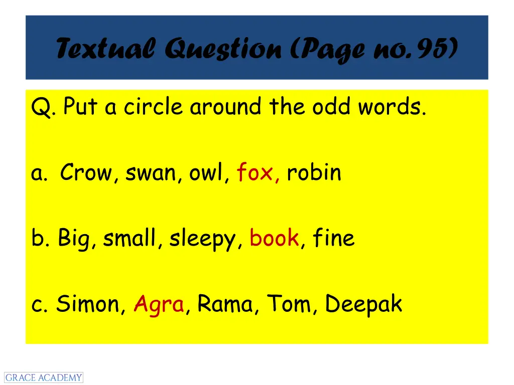 textual question page no 95 2