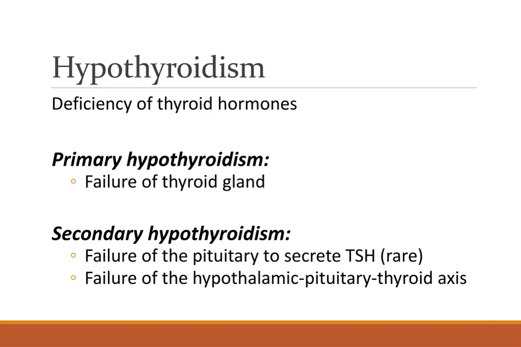 hypothyroidism