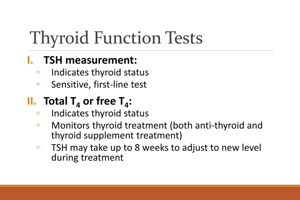 thyroid function tests