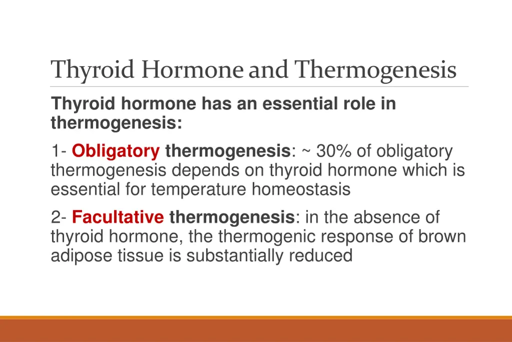 thyroid hormone and thermogenesis thyroid hormone