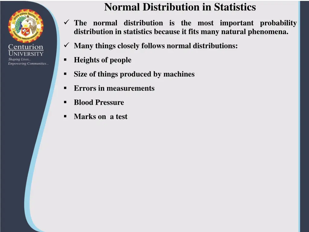 normal distribution in statistics