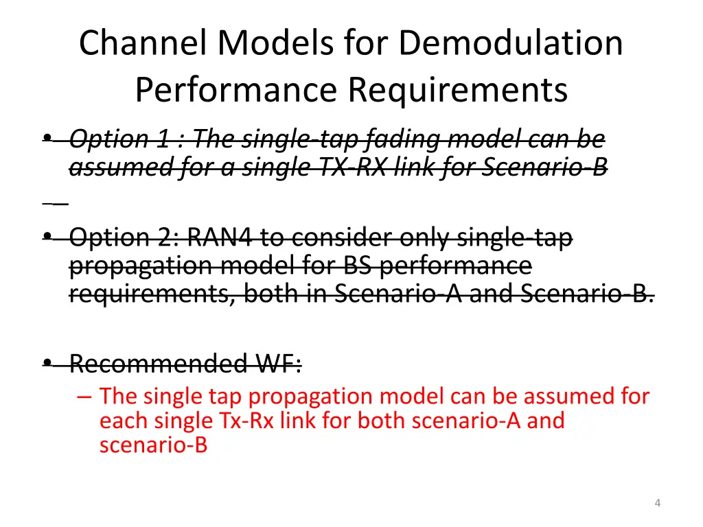 channel models for demodulation performance