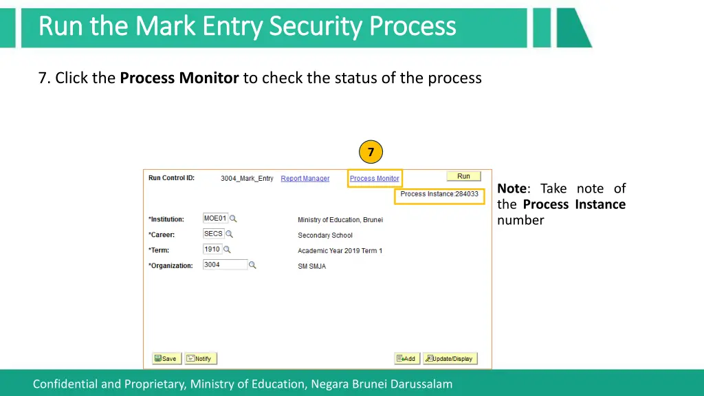 run the mark entry security process run the mark 3