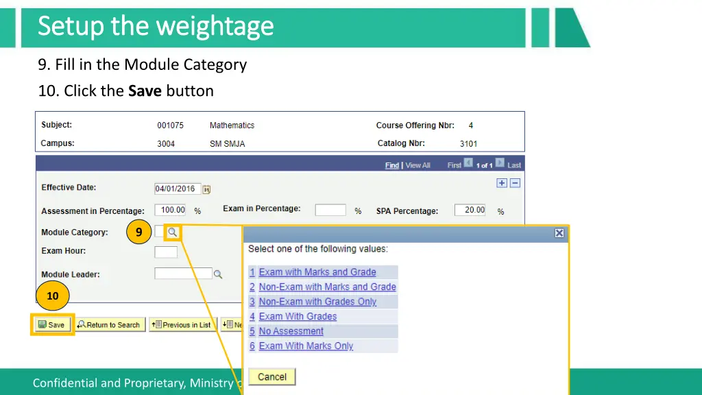 setup the weightage setup the weightage 3