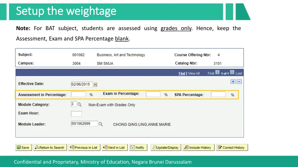 setup the weightage setup the weightage 6