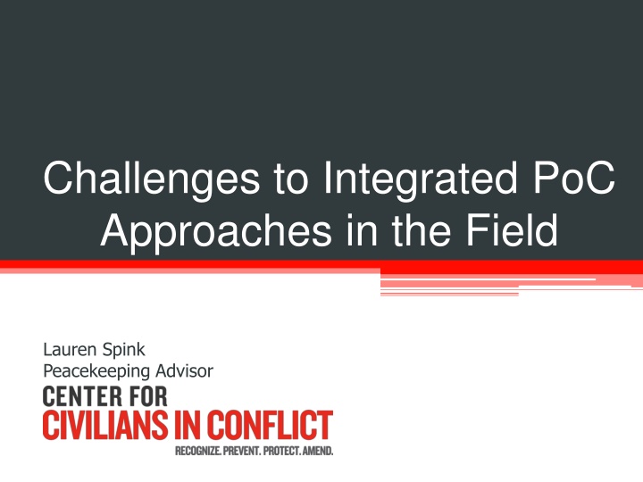 challenges to integrated poc approaches