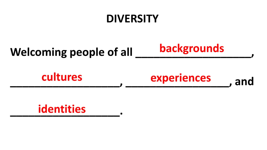 diversity 1