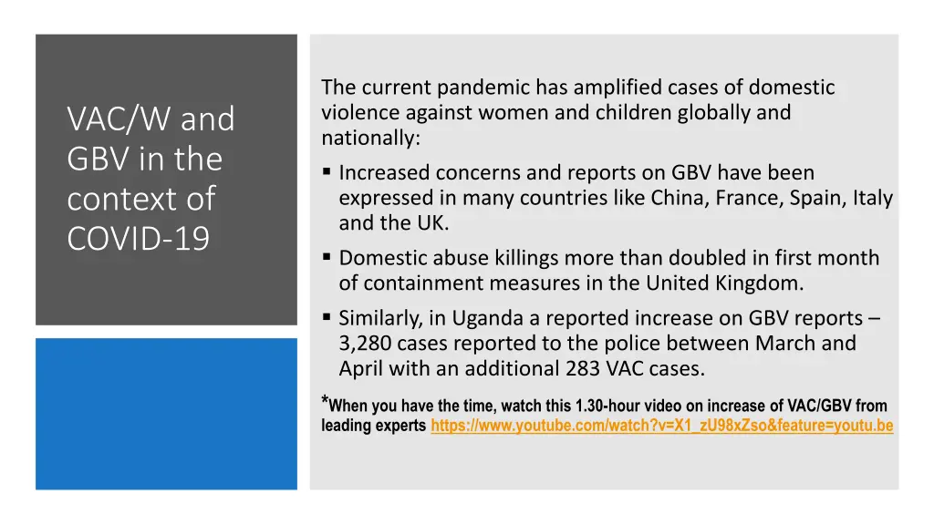 the current pandemic has amplified cases