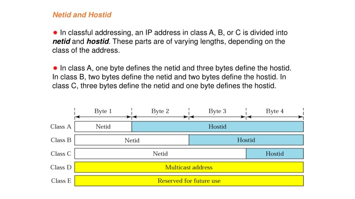 netid and hostid