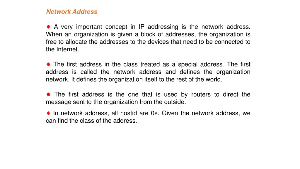 network address