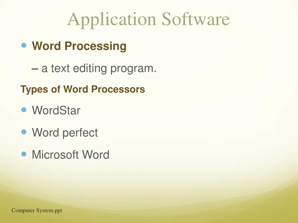 application software