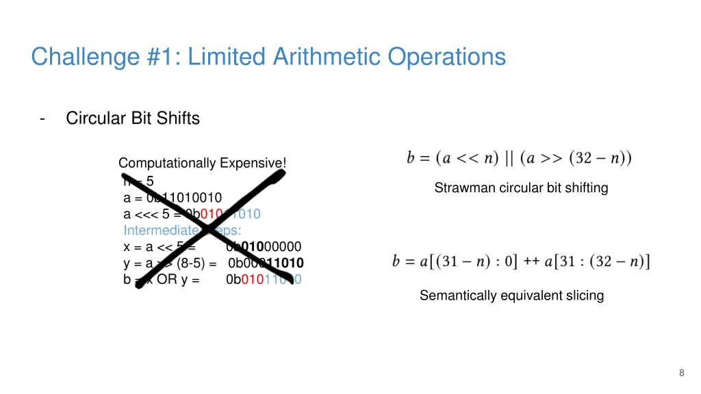 challenge 1 limited arithmetic operations