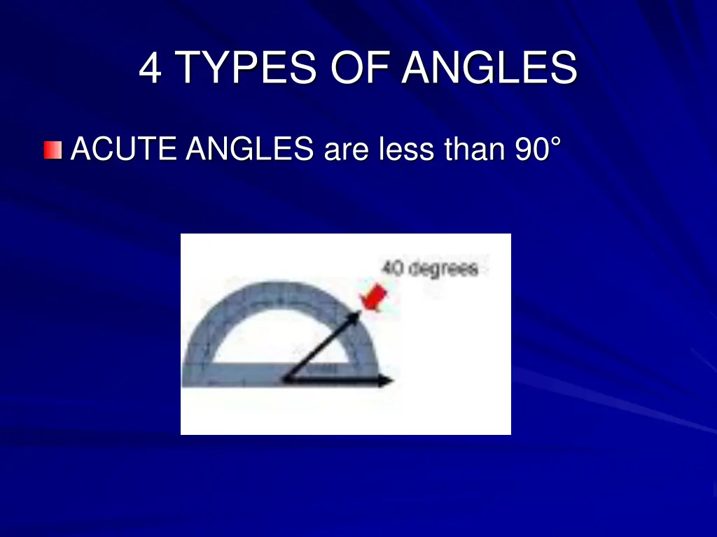 4 types of angles