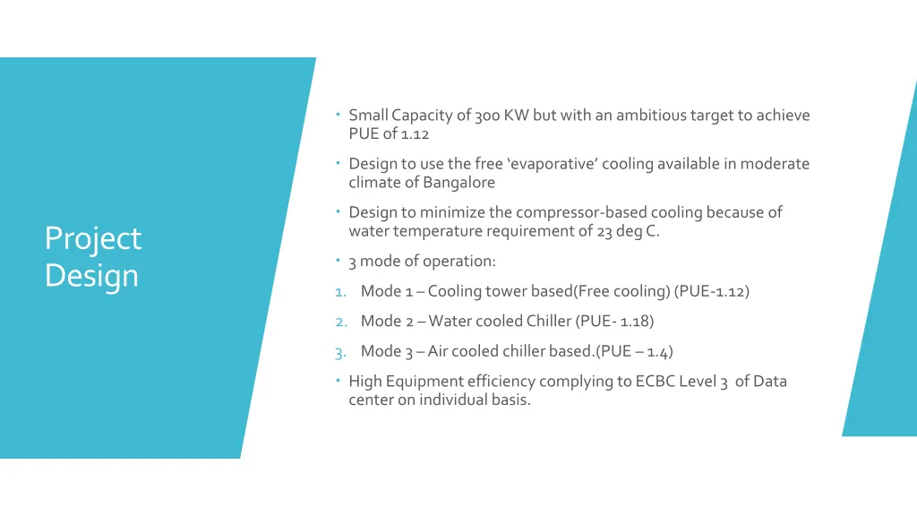 small capacity of 300 kw but with an ambitious