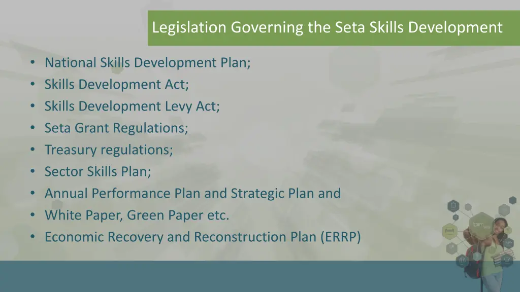 legislation governing the seta skills development