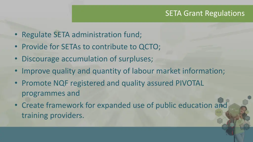 seta grant regulations