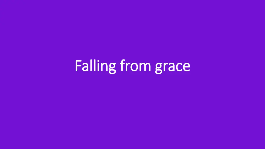 falling from grace falling from grace