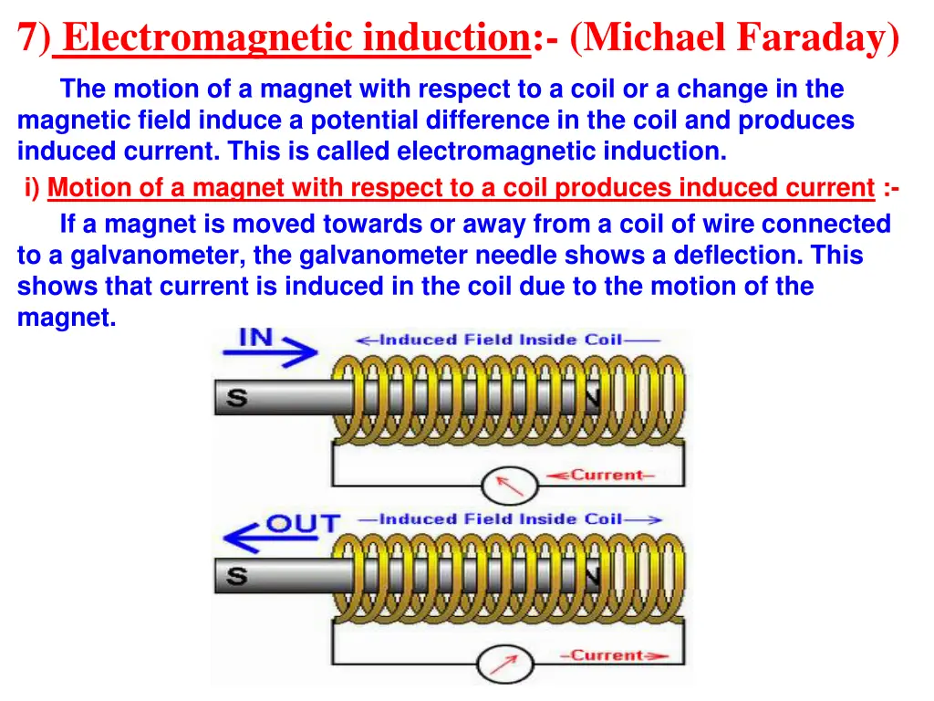 7 electromagnetic induction michael faraday