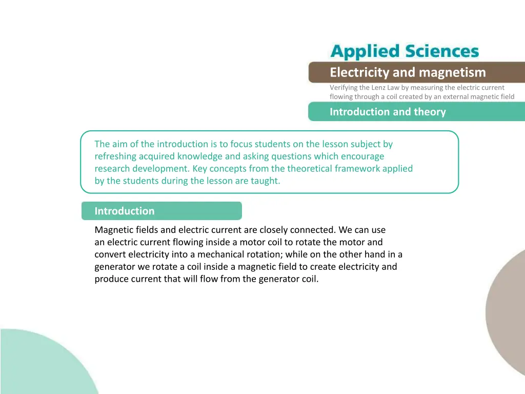 electricity and magnetism verifying the lenz 1