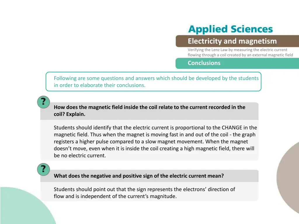 electricity and magnetism verifying the lenz 22