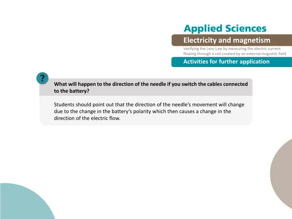 electricity and magnetism verifying the lenz 27