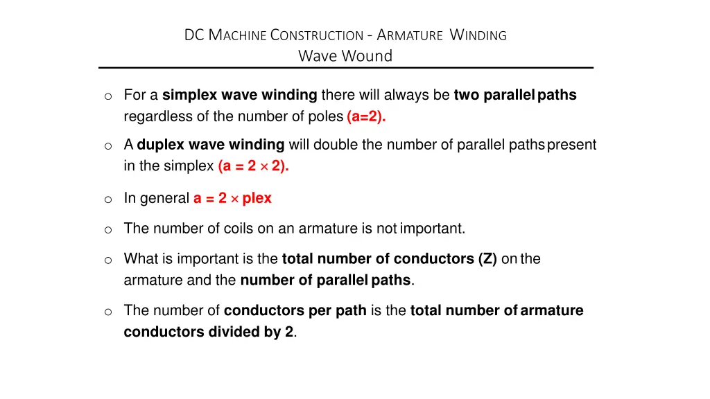 dc m achine c onstruction a rmature w inding wave 1