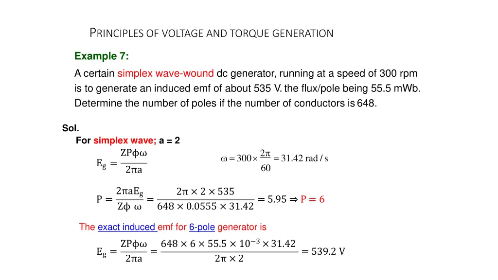 p rinciples of voltage and torque generation 8