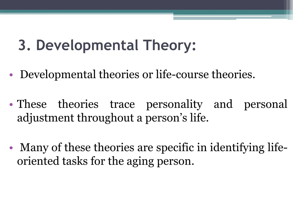 3 developmental theory