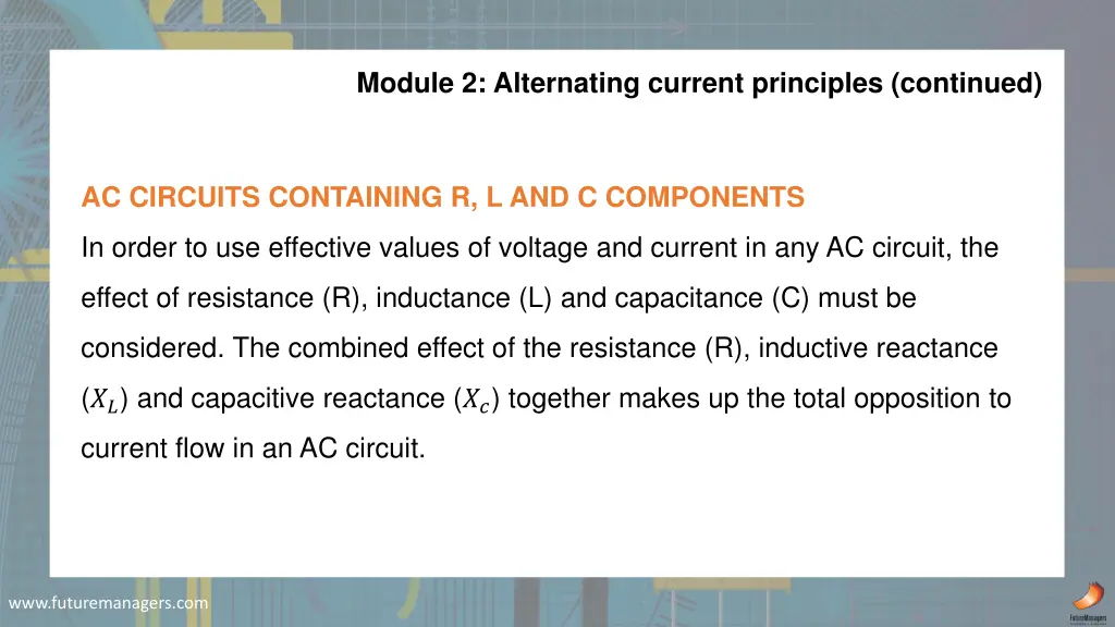 module 2 alternating current principles continued 1