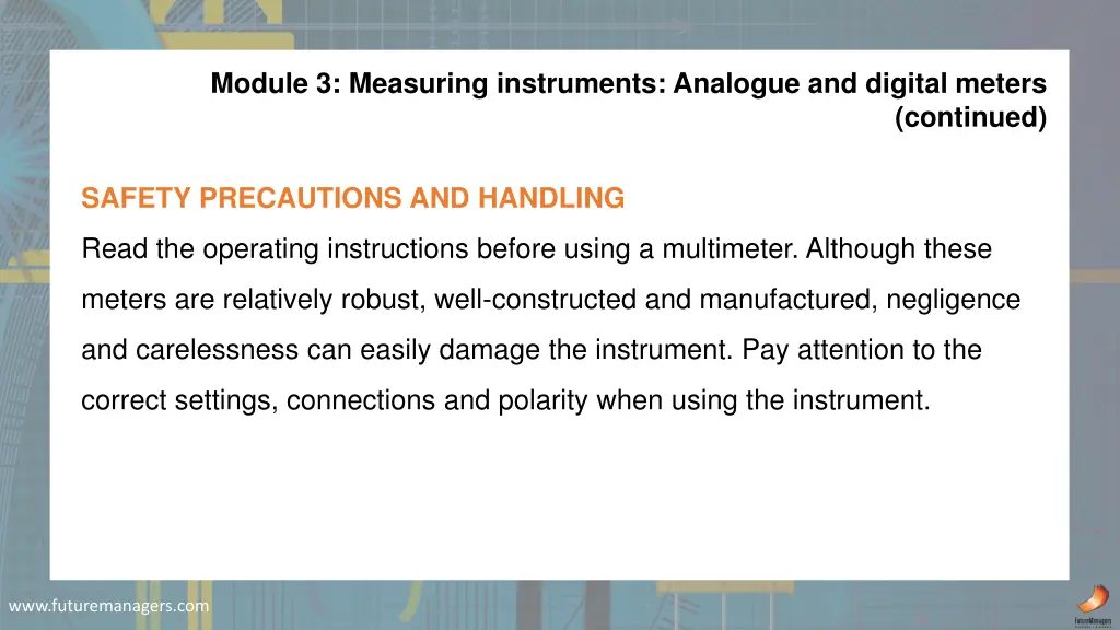 module 3 measuring instruments analogue 3