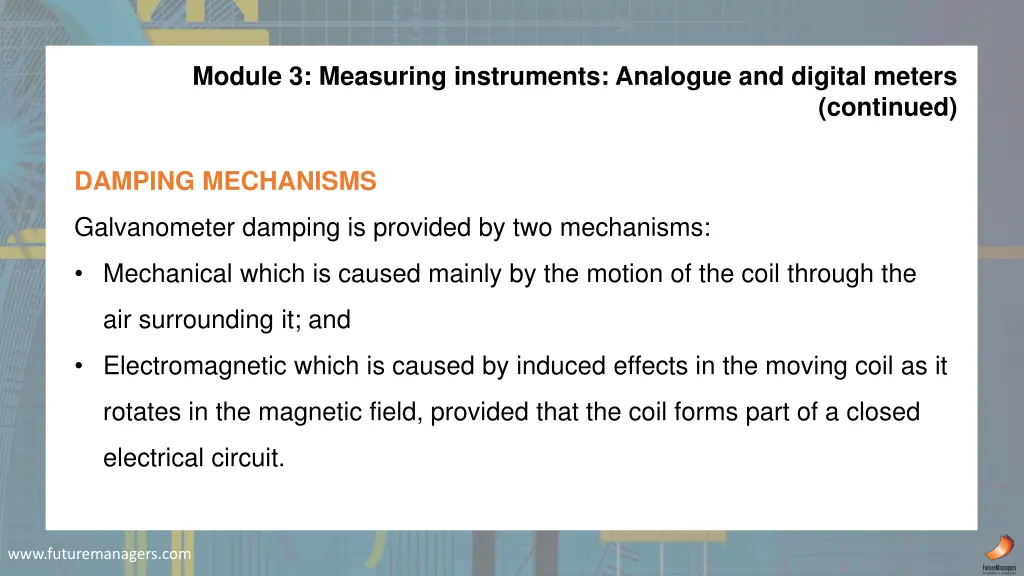 module 3 measuring instruments analogue