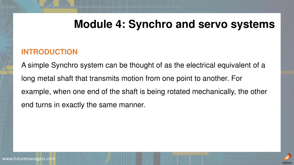 module 4 synchro and servo systems