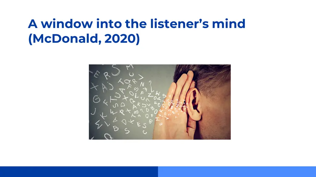 a window into the listener s mind mcdonald 2020