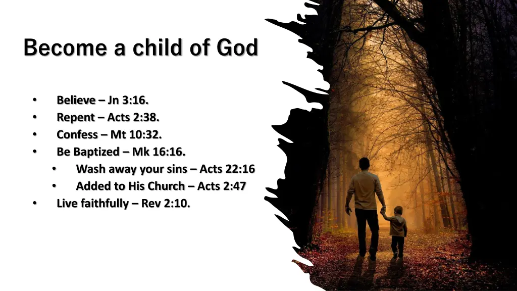 become a child of god