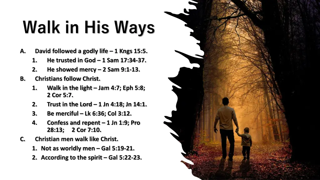 walk in his ways