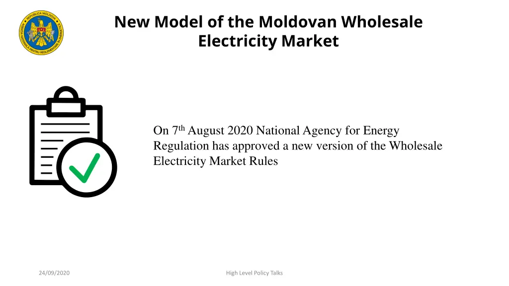 new model of the moldovan wholesale electricity