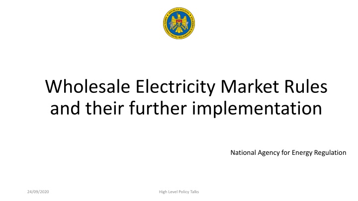 wholesale electricity market rules and their