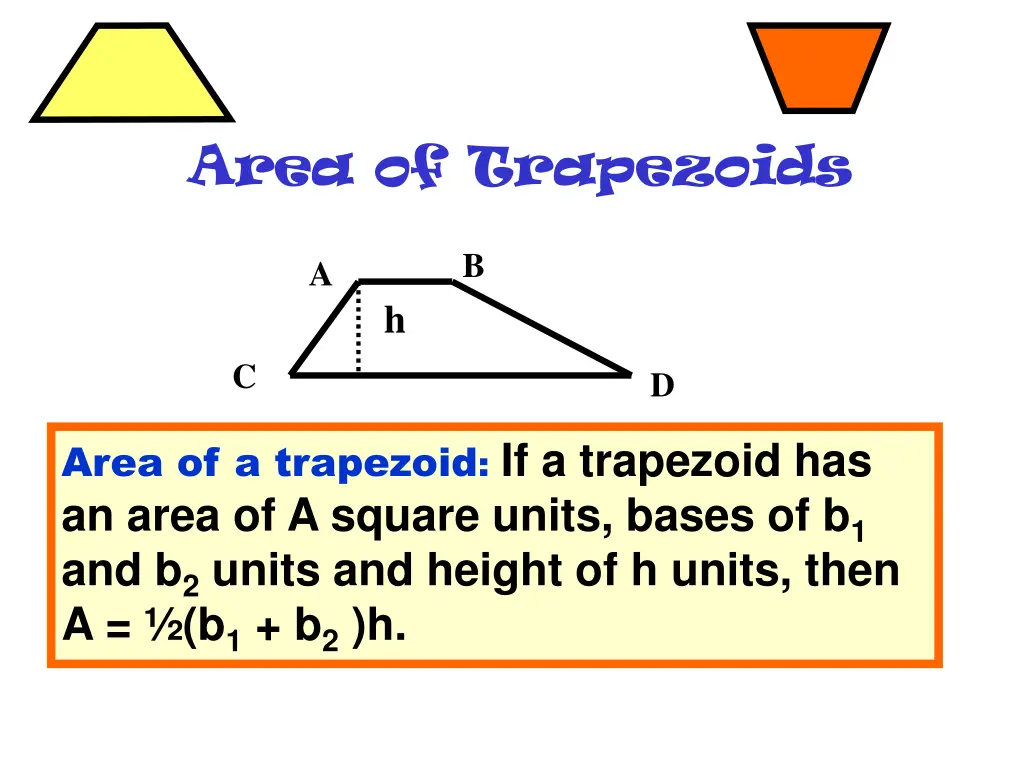 area of trapezoids