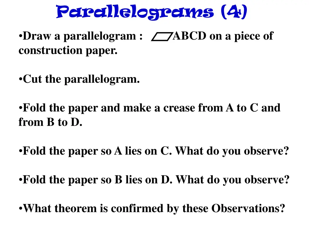 parallelograms 4